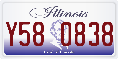 IL license plate Y580838