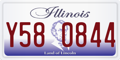 IL license plate Y580844