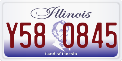 IL license plate Y580845