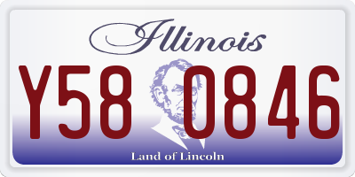 IL license plate Y580846