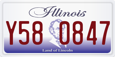 IL license plate Y580847