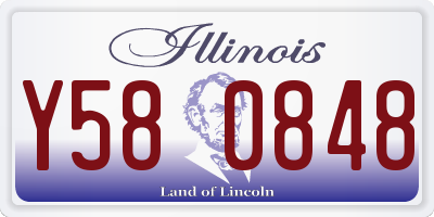 IL license plate Y580848