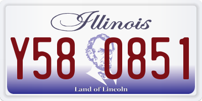 IL license plate Y580851