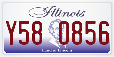 IL license plate Y580856
