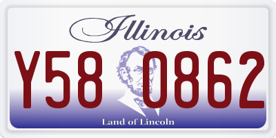 IL license plate Y580862