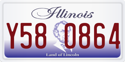 IL license plate Y580864