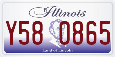 IL license plate Y580865