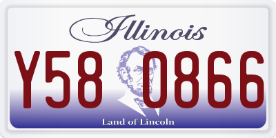 IL license plate Y580866