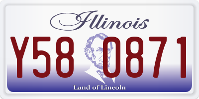 IL license plate Y580871