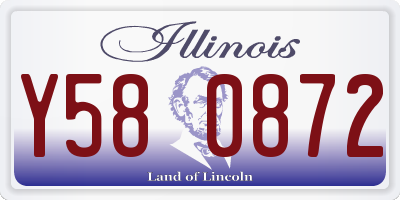 IL license plate Y580872