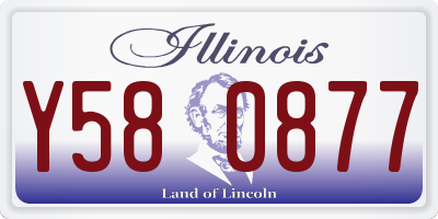 IL license plate Y580877