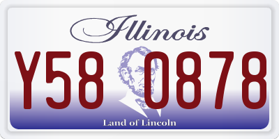 IL license plate Y580878