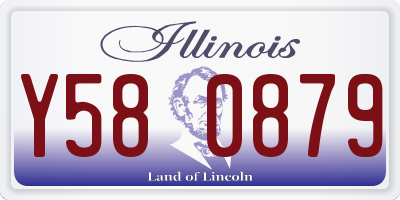 IL license plate Y580879