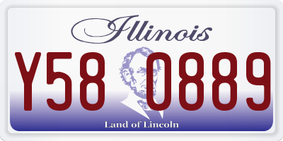 IL license plate Y580889