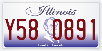 IL license plate Y580891