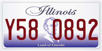 IL license plate Y580892