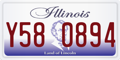 IL license plate Y580894