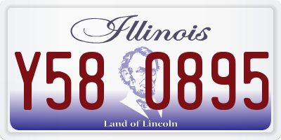 IL license plate Y580895