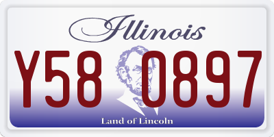 IL license plate Y580897