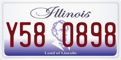 IL license plate Y580898