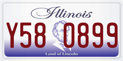 IL license plate Y580899