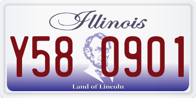 IL license plate Y580901
