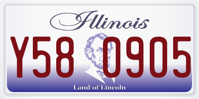IL license plate Y580905