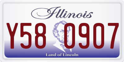 IL license plate Y580907