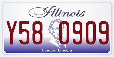 IL license plate Y580909