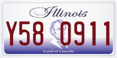 IL license plate Y580911