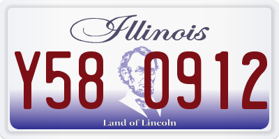 IL license plate Y580912