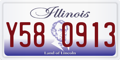 IL license plate Y580913