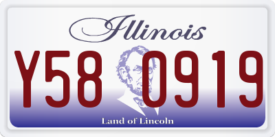 IL license plate Y580919