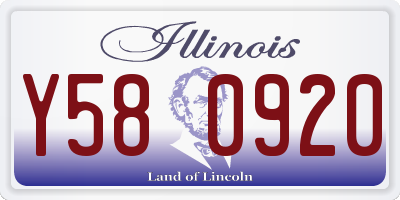 IL license plate Y580920