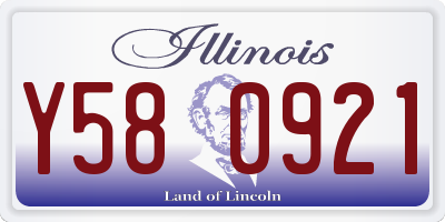IL license plate Y580921