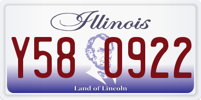 IL license plate Y580922