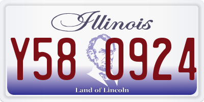 IL license plate Y580924