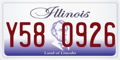 IL license plate Y580926