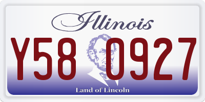 IL license plate Y580927