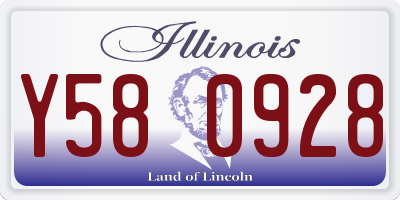 IL license plate Y580928
