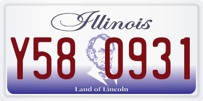 IL license plate Y580931