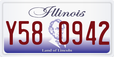 IL license plate Y580942