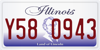 IL license plate Y580943