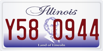 IL license plate Y580944