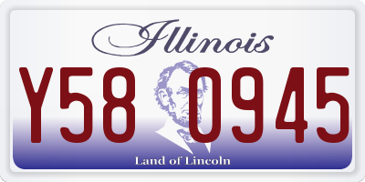 IL license plate Y580945