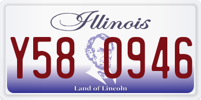 IL license plate Y580946