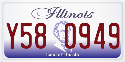 IL license plate Y580949