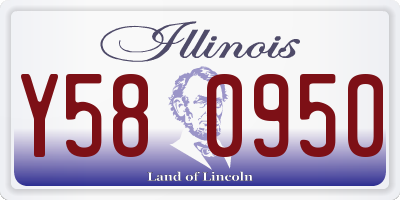 IL license plate Y580950