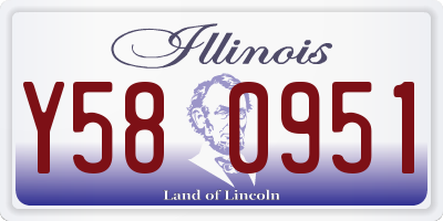 IL license plate Y580951