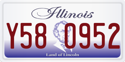 IL license plate Y580952